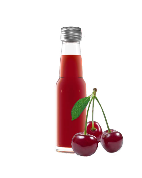 Wodka-Kirsch Mini-Schnapsflasche 20 ml mit individuell gestaltetem Etikett